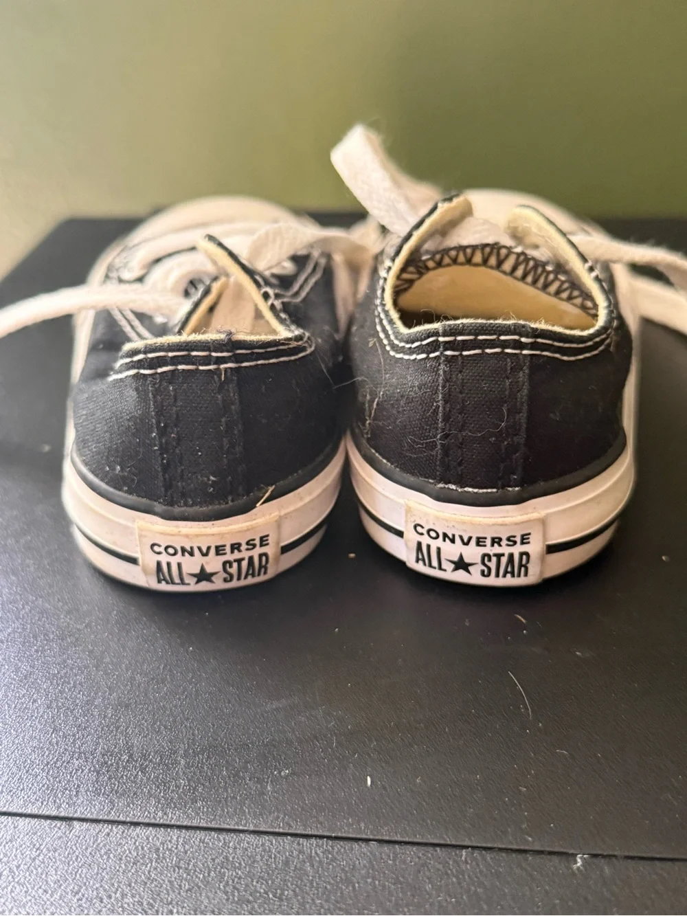 Converse Kids Black and White Low Top Sneakers